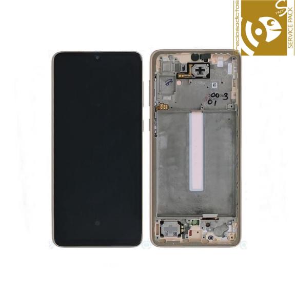 Pantalla para Samsung Galaxy A33 5G dorado SERVICE PACK