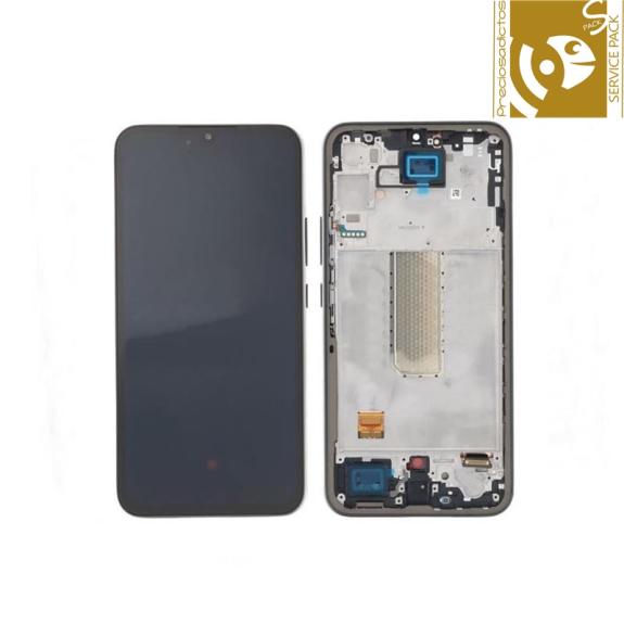 Pantalla para Samsung Galaxy A34 5G negro SERVICE PACK