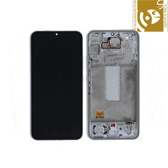 Pantalla para Samsung Galaxy A34 5G plateado SERVICE PACK