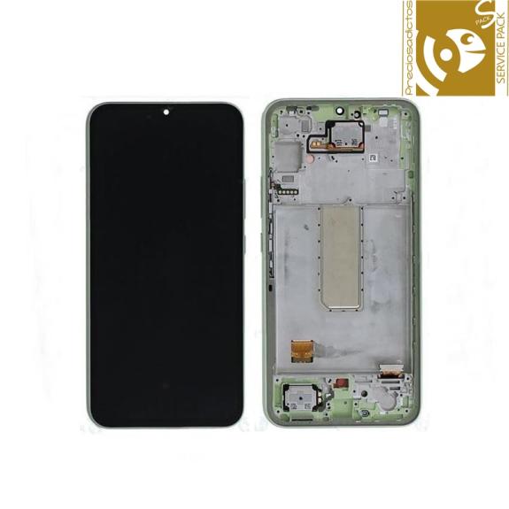 Pantalla para Samsung Galaxy A34 5G verde SERVICE PACK