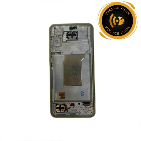 Pantalla Para Samsung Galaxy A35 5G Marco Amarillo SERVICE PACK