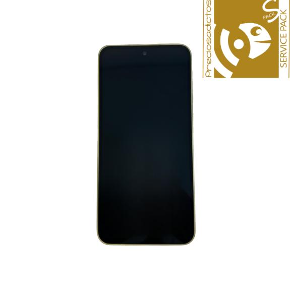 Pantalla Para Samsung Galaxy A35 5G Marco Amarillo SERVICE PACK