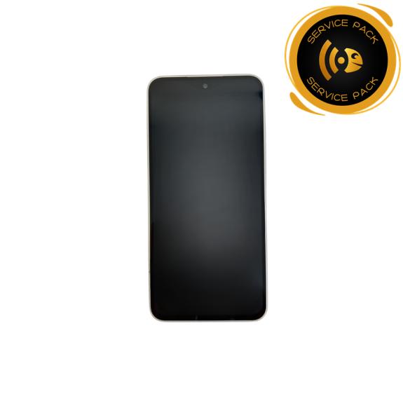Pantalla Para Samsung Galaxy A37 5G marco blanco SERVICE PACK