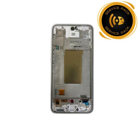Pantalla Para Samsung Galaxy A37 5G marco blanco SERVICE PACK