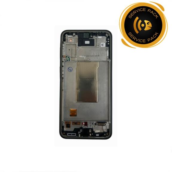 Pantalla Para Samsung Galaxy A37 con marco gris SERVICE PACK