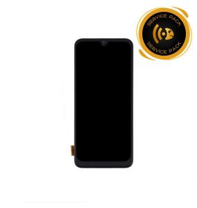 Pantalla para Samsung Galaxy A40 con marco negro SERVICE PACK