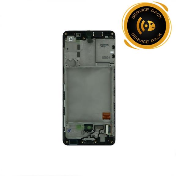Pantalla para Samsung Galaxy A41 con marco negro SERVICE PACK