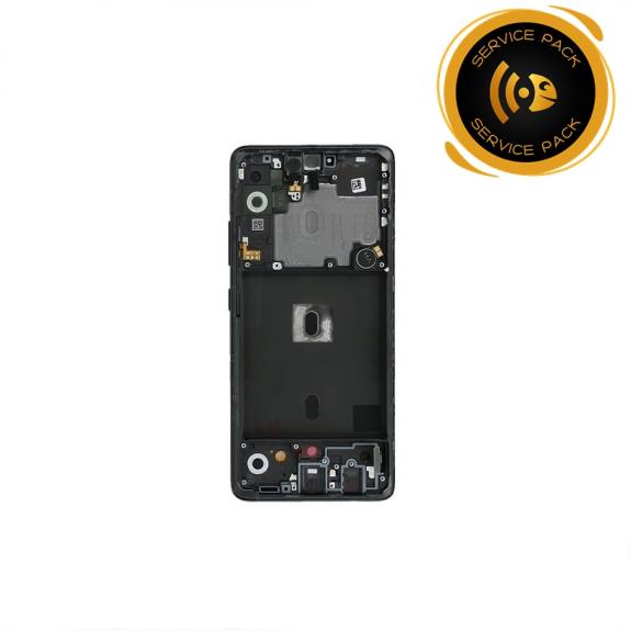 Pantalla para Samsung Galaxy A51 5G con marco negro SERVICE PACK