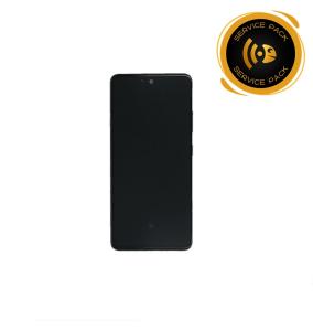 Pantalla para Samsung Galaxy A51 5G con marco negro SERVICE PACK