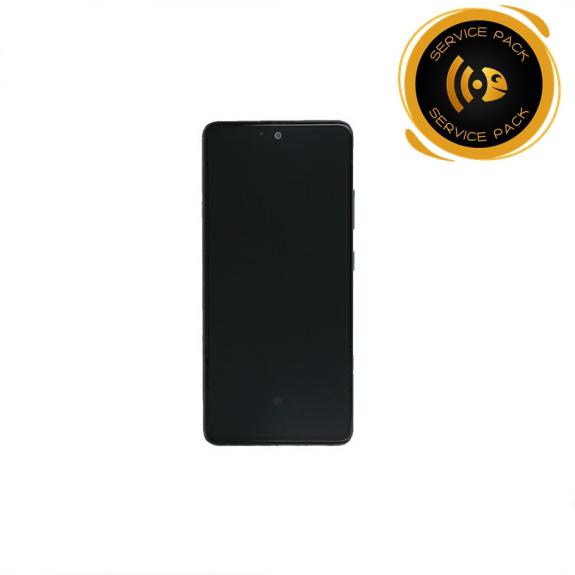 Pantalla para Samsung Galaxy A51 5G con marco negro SERVICE PACK