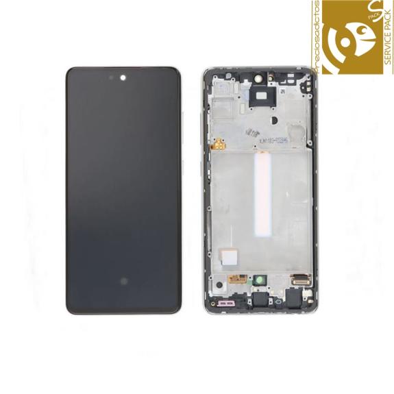 Pantalla para Samsung Galaxy A52 /5G marco blanco SERVICE PACK