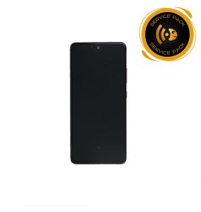 Pantalla para Samsung Galaxy A52 / 5G marco negro SERVICE PACK