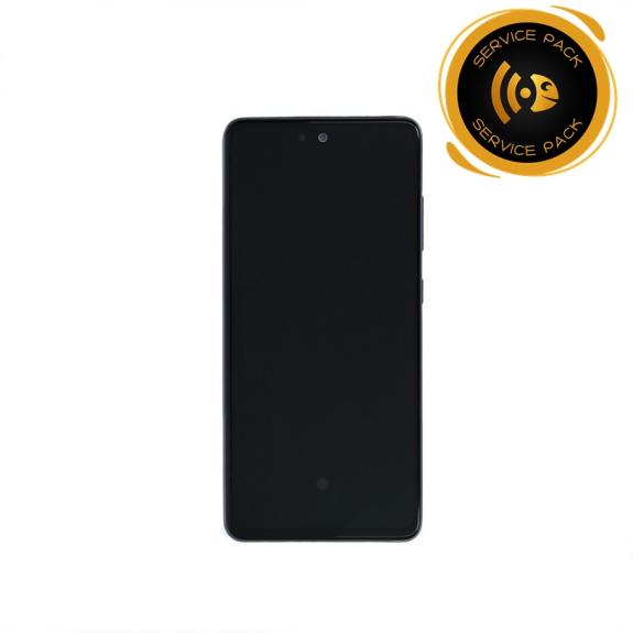 Pantalla para Samsung Galaxy A52 / 5G marco violeta SERVICE PACK