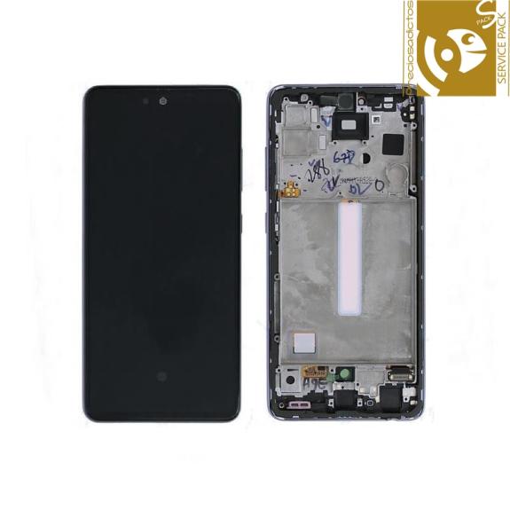 Pantalla para Samsung Galaxy A52S 5G violeta SERVICE PACK