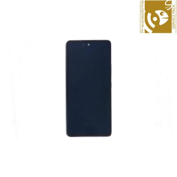 Pantalla para Samsung Galaxy A53 5G con marco negro service pack