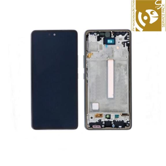 Pantalla para Samsung Galaxy A53 5G con marco negro service pack