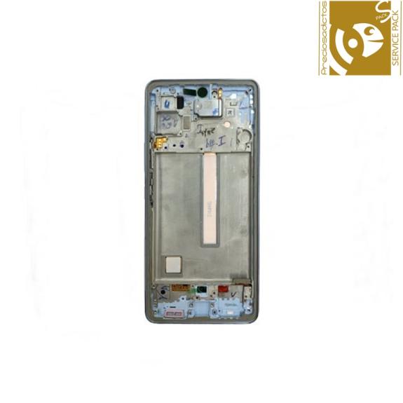 Pantalla para Samsung Galaxy A53 5G marco blanco service pack