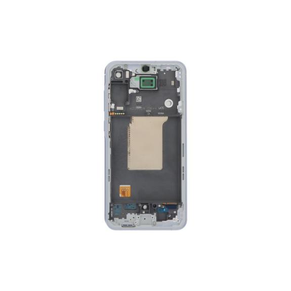Pantalla Para Samsung Galaxy A55 con marco en color azul