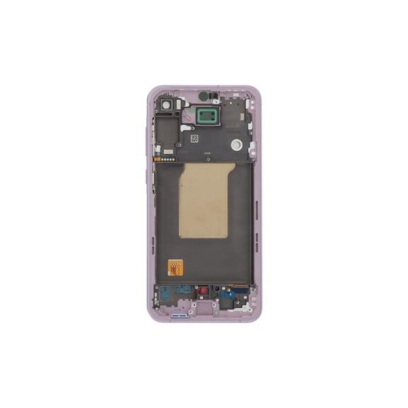 Pantalla Para Samsung Galaxy A55 con marco en color lavanda