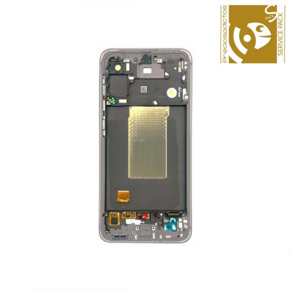 Pantalla para Samsung Galaxy A56 5G con marco rosa SERVICE PACK