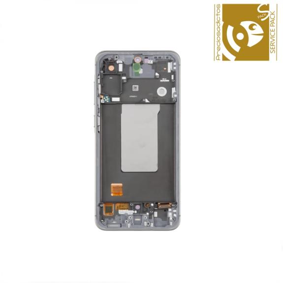 Pantalla Para Samsung Galaxy A56 5G Marco Gris SERVICE PACK