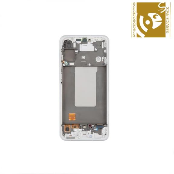 Pantalla para Samsung Galaxy A56 con marco verde SERVICE PACK