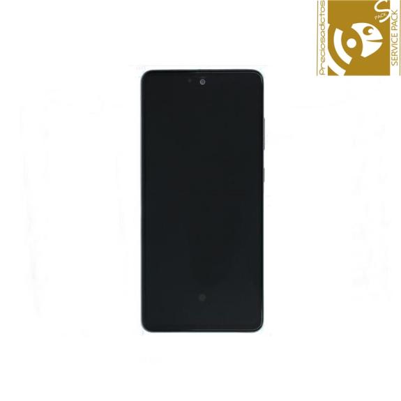 Pantalla para Samsung Galaxy A72 / 5G marco blanco SERVICE PACK