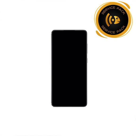 Pantalla para Samsung Galaxy A72 / 5G marco negro SERVICE PACK