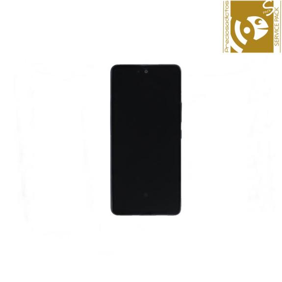 Pantalla para Samsung Galaxy A73 5G con marco negro service pack