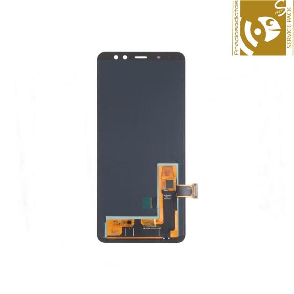 Pantalla para Samsung Galaxy A8 2018 /A5 2018 negro SERVICE PACK