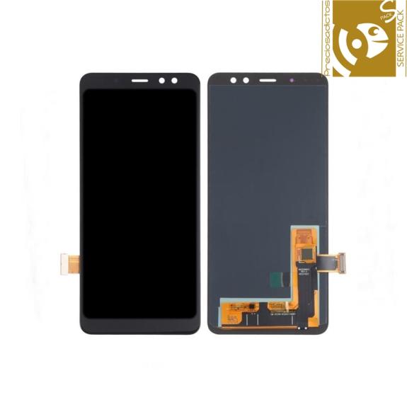 Pantalla para Samsung Galaxy A8 2018 /A5 2018 negro SERVICE PACK