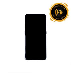 Pantalla para Samsung Galaxy A80 con marco negro SERVICE PACK