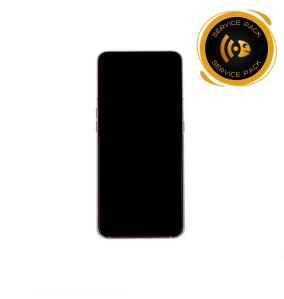 Pantalla para Samsung Galaxy A80 con marco rosado SERVICE PACK