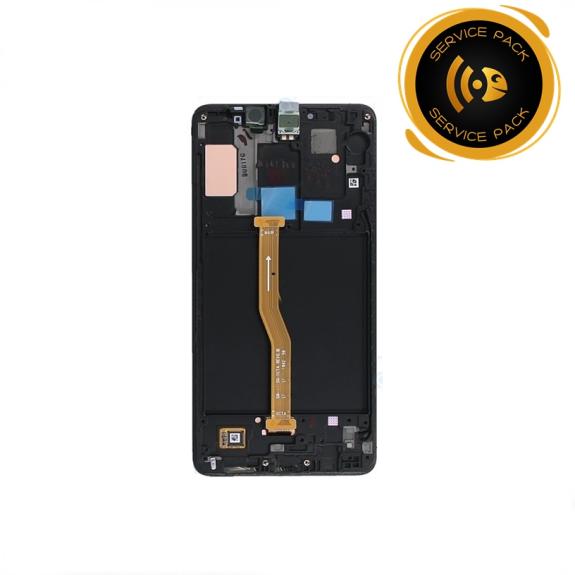 Pantalla para Samsung Galaxy A9 2018 marco negro SERVICE PACK