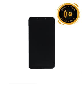 Pantalla para Samsung Galaxy A9 2018 marco negro SERVICE PACK
