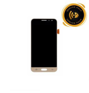 Pantalla para Samsung Galaxy J3 2016 dorado SERVICE PACK