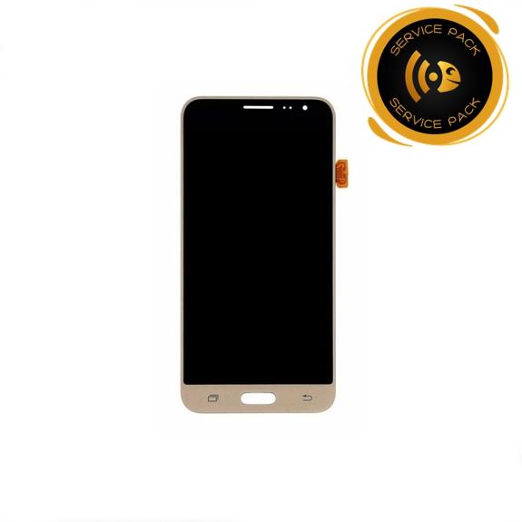 Pantalla para Samsung Galaxy J3 2016 dorado SERVICE PACK