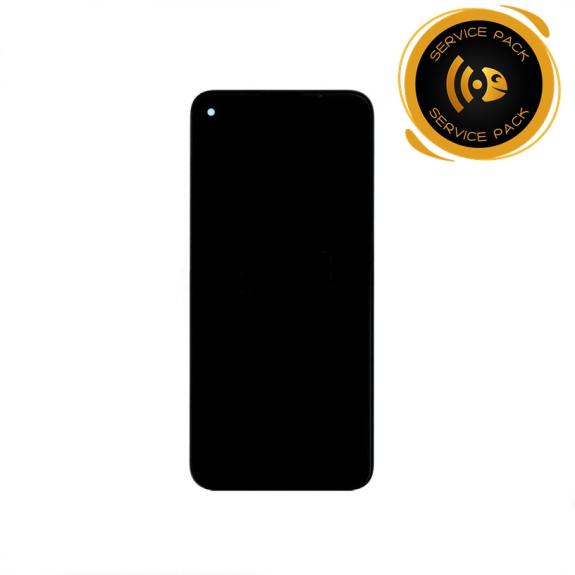 Pantalla para Samsung Galaxy M11 negro con marco SERVICE PACK