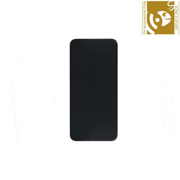 Pantalla para Samsung Galaxy M23 5G negro con marco SERVICE PACK