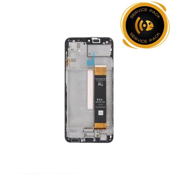 Pantalla para Samsung Galaxy M23 5G negro con marco SERVICE PACK