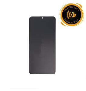 Pantalla para Samsung Galaxy M32 con marco negro SERVICE PACK