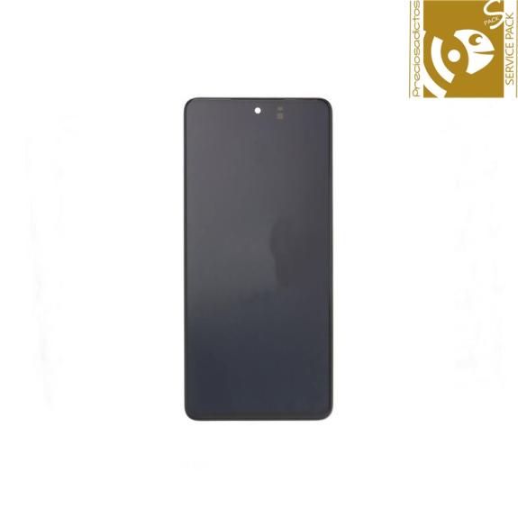 Pantalla  para Samsung Galaxy M52 5G marco negro SERVICE PACK