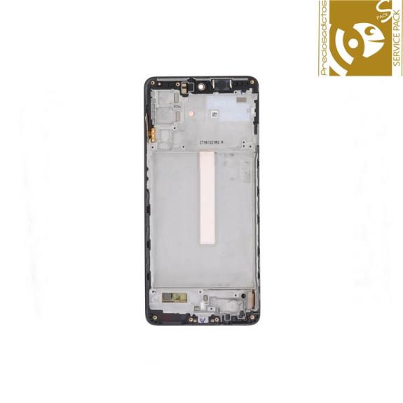 Pantalla  para Samsung Galaxy M52 5G marco negro SERVICE PACK