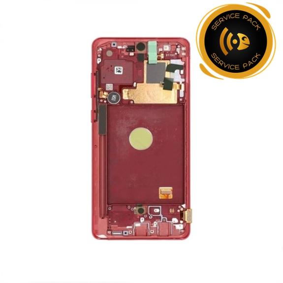 Pantalla para Samsung Galaxy Note 10 Lite rojo SERVICE PACK