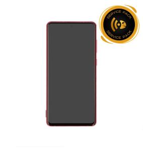 Pantalla para Samsung Galaxy Note 10 Lite rojo SERVICE PACK