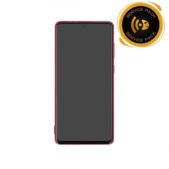 Pantalla para Samsung Galaxy Note 10 Lite rojo SERVICE PACK