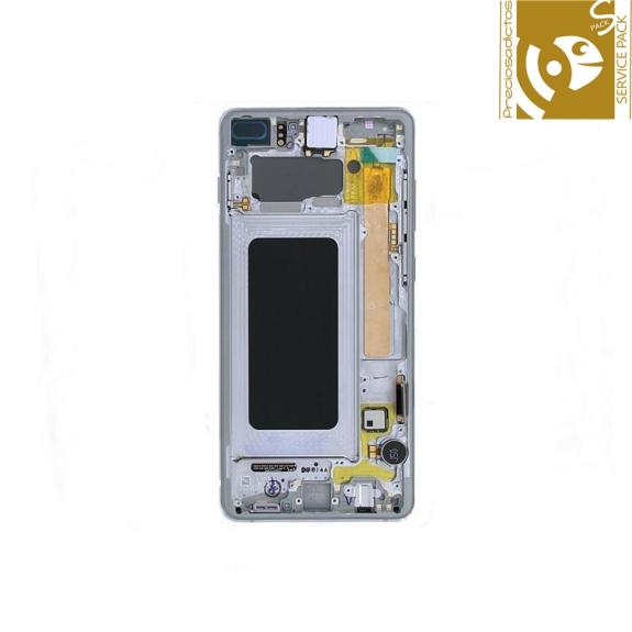 Pantalla para Samsung Galaxy S10 Plus blanco SERVICE PACK