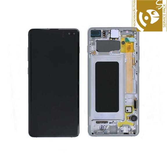 Pantalla para Samsung Galaxy S10 Plus blanco SERVICE PACK