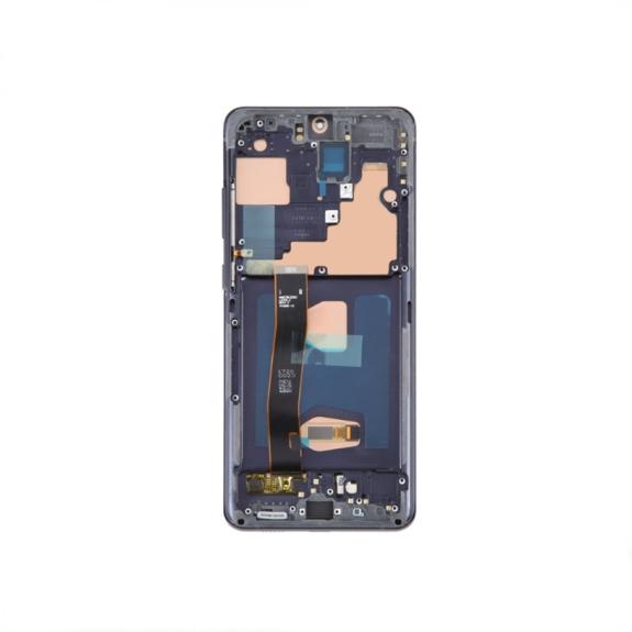 Pantalla para Samsung Galaxy S20 Ultra 4G con marco negro OLED