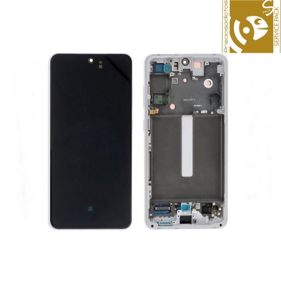 Pantalla para Samsung Galaxy S21 FE blanco SERVICE PACK